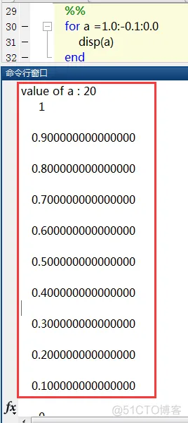 MATLAB 的循环语句_for循环_04